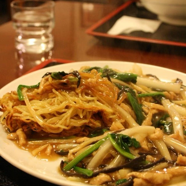 気仙沼「新京本郷店」の細切り豚肉やきそば