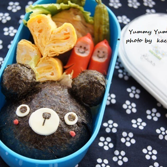 ２時間かかったキャラ弁作り。。。