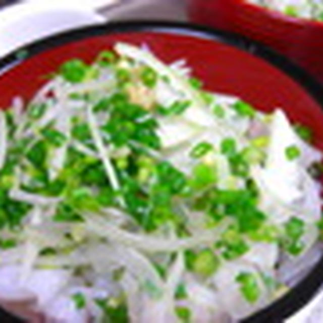 鯛刺身の丼♪