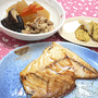 豚バラ肉の大根煮 、サバの塩焼き、ちくわ天 ☆