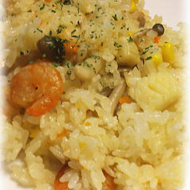 炊飯器で簡単シーフードピラフ By 花椿さん レシピブログ 料理ブログのレシピ満載