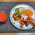 冷凍クロワッサンを焼いてみた☆ソーセージと野菜のスパイシーチリ炒め♪☆♪☆♪