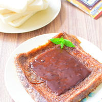 スライス生チョコレートのせココアフレンチトーストのレシピ