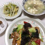 1月第4週の教室、う〜む、中華定食の構成だよ