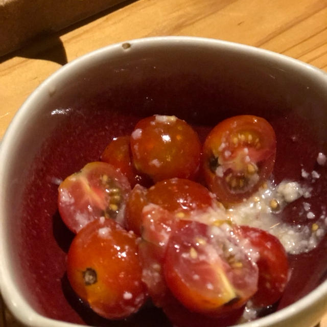 【レシピ】 ミニトマトと塩麹オリーブオイル