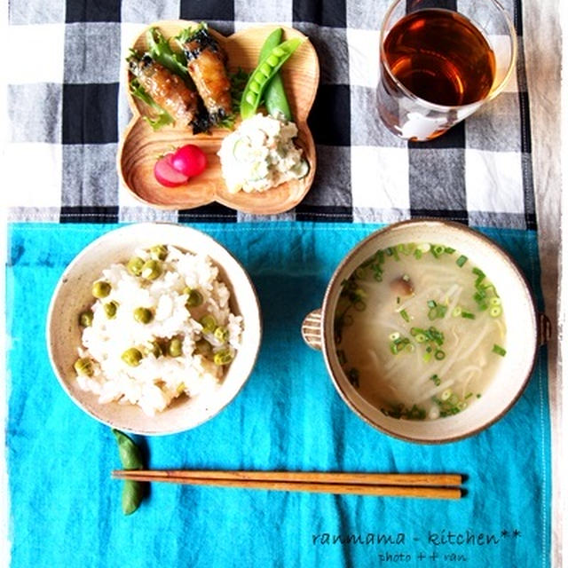 グリーンピースご飯
