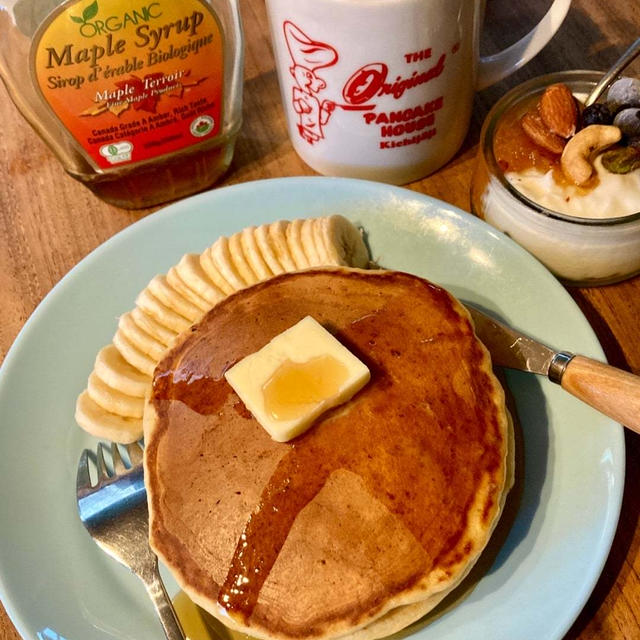 パンケーキとまん丸パンケーキ♪