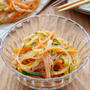 チュルン食感が癖になる！レンジで作れる春雨サラダ#簡単#つくりおき