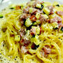 ソーセージとズッキーニのブルーチーズパスタ