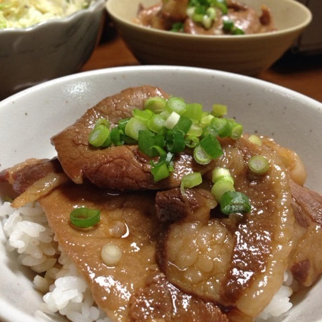 豚丼＆水餃子