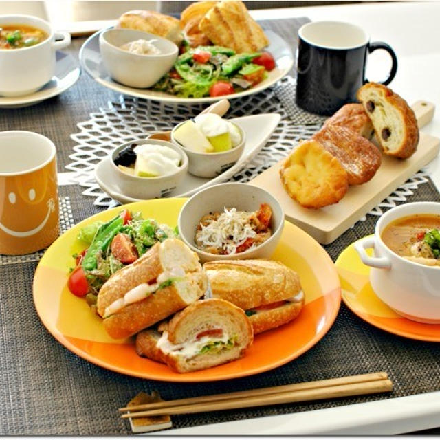 サンドイッチプレート　6日のパンブランチ