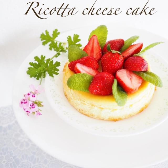 リコッタチーズケーキ　de　Tea time。。。