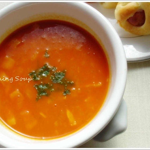 あったまる。朝の簡単野菜スープ