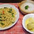 水菜パスタ＆今日はホワイトクリスマス♪
