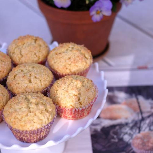 【recipe】Kokos- of vanulje- muffins（ココナッツとバニラの風味のマフィン）＆　新聞記事のレシピ