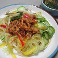 豚キムチ乗せ冷麺（冷やし中華）