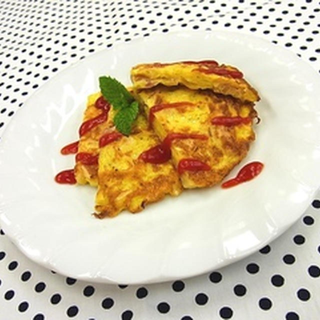 ★ベーコンと蒸しキャベツの卵焼き★