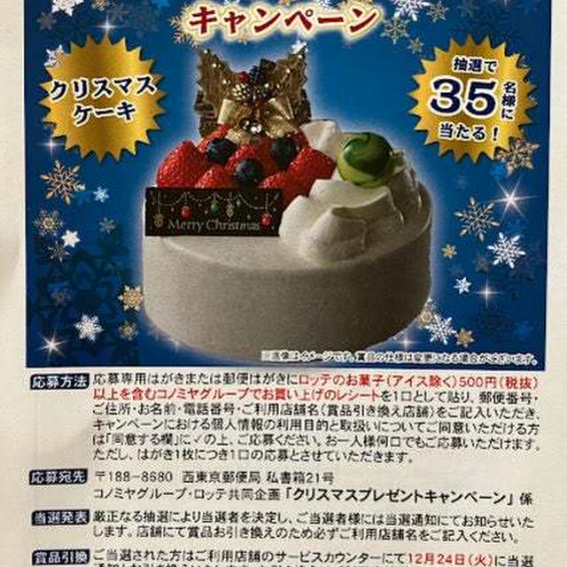 コノミヤ東海キャンペーン５件(クリスマスケーキキャンペーン含む)