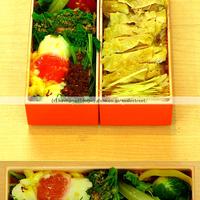 鍋の残りを活用で海南鶏飯弁当