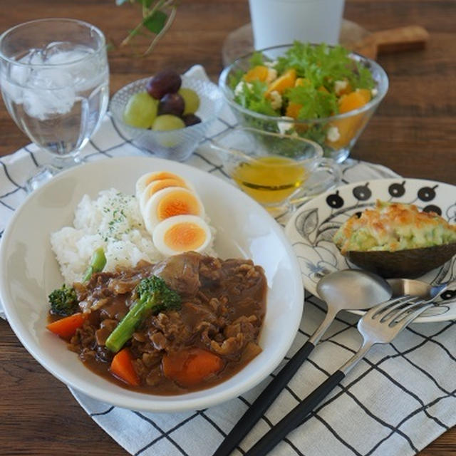 ビーフシチューをごはんにかけて・・・