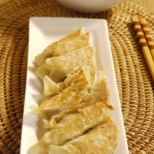 野菜と押し麦の餃子