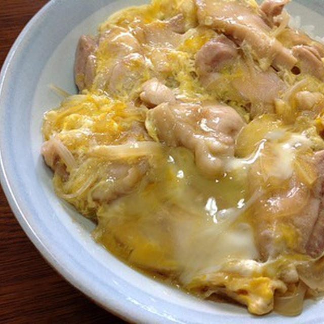 炊きたてご飯で「親子丼」