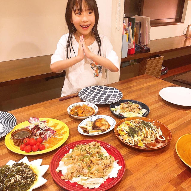 晩御飯は残り物いろいろです〜！！