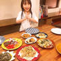 晩御飯は残り物いろいろです〜！！
