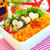 ハロウィンのお弁当★キャロットピラフと、ちょっと怖いゾンビオムライス　　