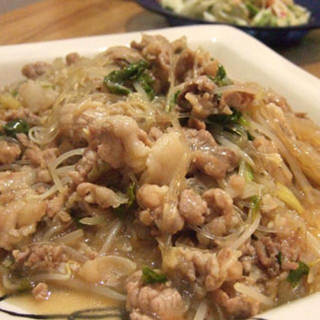 タイ風☆豚肉と春雨の炒め物