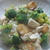 「鱈とブロッコリーの白い麻婆豆腐」