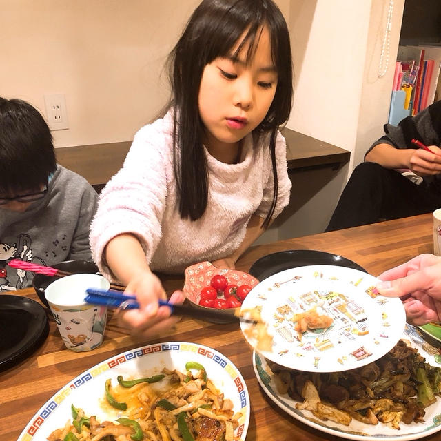 晩御飯は中華です！！
