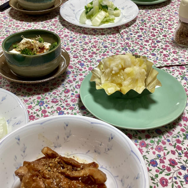 2025.02前半の教室、ベジタブルスイーツ１こめと地味な冬野菜の和食