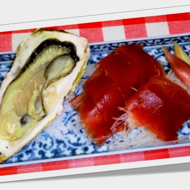 マグロと牡蠣