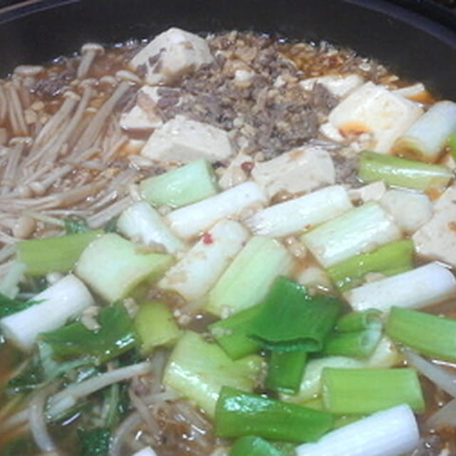 豆腐チゲで汗ダク親子です！