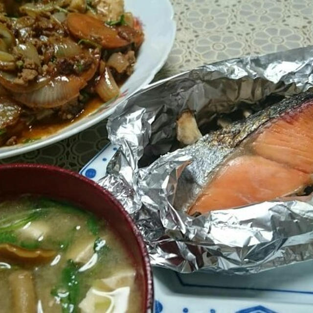 厚揚げと野菜の坦々炒め