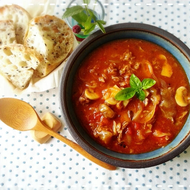 段取りさ～んの晩ご飯♡作り置きＭＥＮＵ♬牛筋肉の赤ワイン煮込み料理です(*´ー｀*)