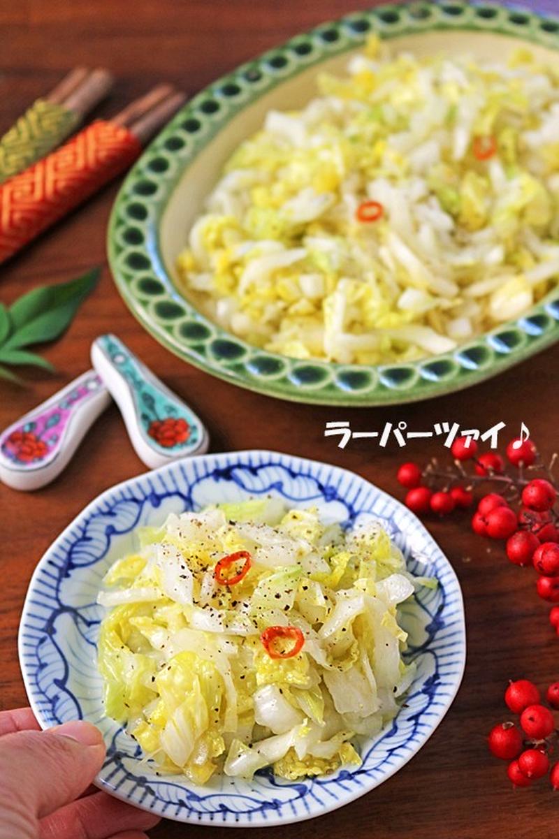 作り置き白菜レシピ♪白菜の甘酢漬けラーパーツァイ