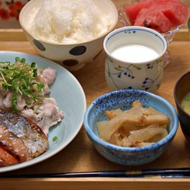 豚しゃぶキャベツ定食。