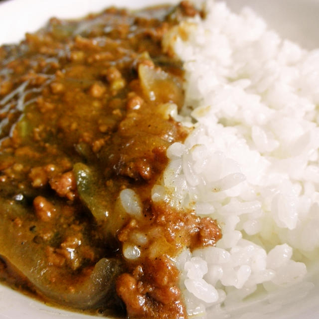 茄子と大根と挽肉のカレー