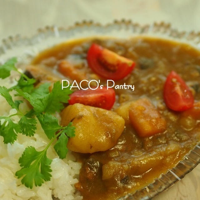 香りソルトが隠し味、夏野菜カレー