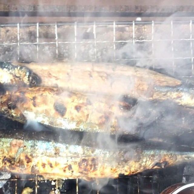 秋刀魚の七輪焼き