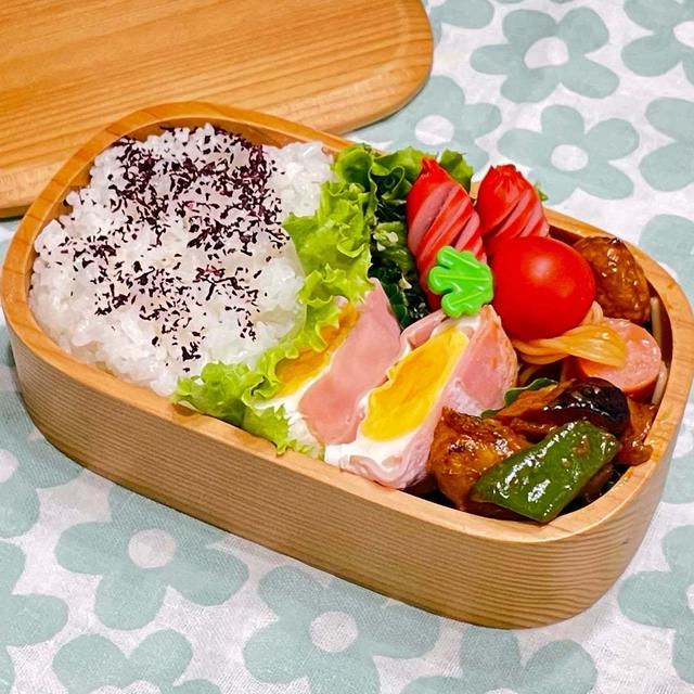 【お弁当】レンチンで簡単時短副菜のお弁当