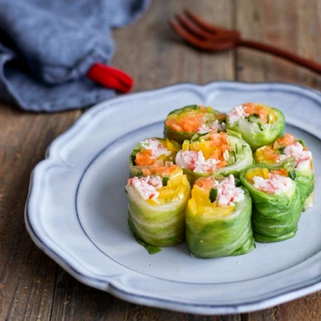 【レシピ】レタスの野菜ロール