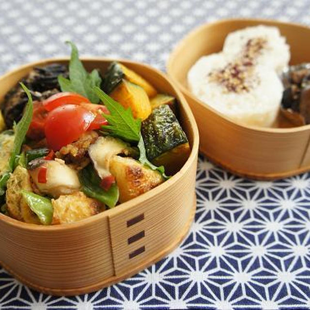 お弁当×長ねぎと油揚げの味噌炒め
