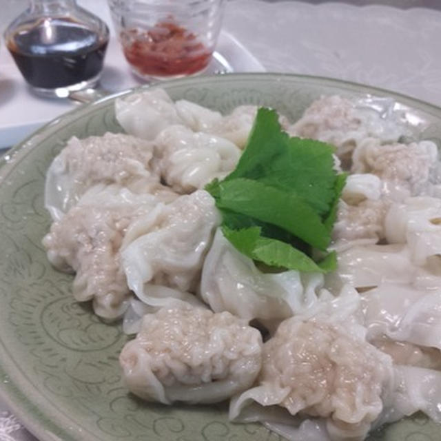 茹でワンタンを手作りXO醤で