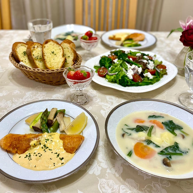 鮭のムニエルタルタルソース♪