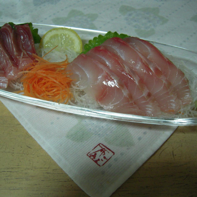 石鯛のお刺身としめ鯖