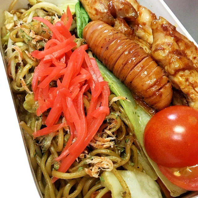 ダンさんお弁当 最終日〜焼きソバ弁