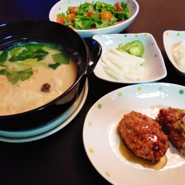 久しぶりにお料理した気分の晩御飯は和食♪～♪